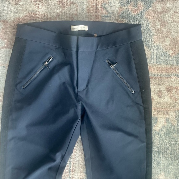 Rebecca Taylor Midnight Blue Skinny Dress Pants - Picture 2 of 6